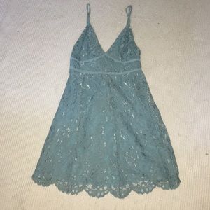 Light teal lace dress